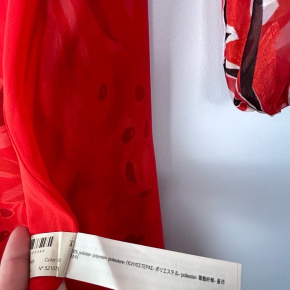 Massimo Dutti JACQUARD DRESS WITH LACE TRIM DETAIL - Picture 8 of 16